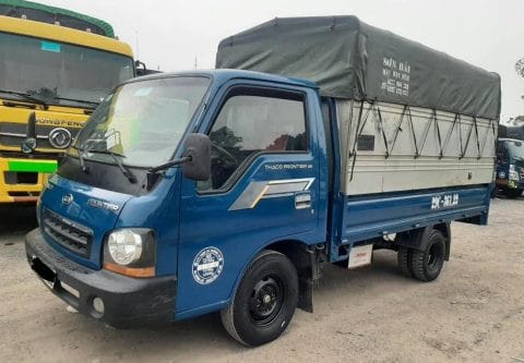 Hình ảnh xe tải Kia K125 1.25 tấn cũ đời 2014 thùng bạt tiện dụng