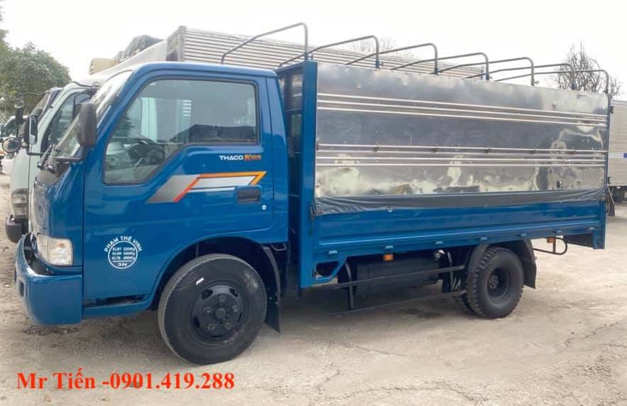 Hình ảnh xe tải Kia K165 đời 2017 thùng bạt màu xanh