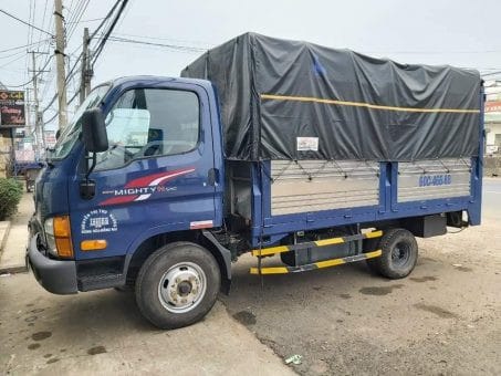 Hình ảnh xe tải N250 cũ đời 2020 thùng mui bạt