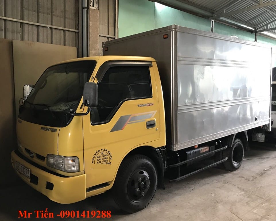 Hình ảnh xe tải Thaco Kia K165 cũ màu xanh