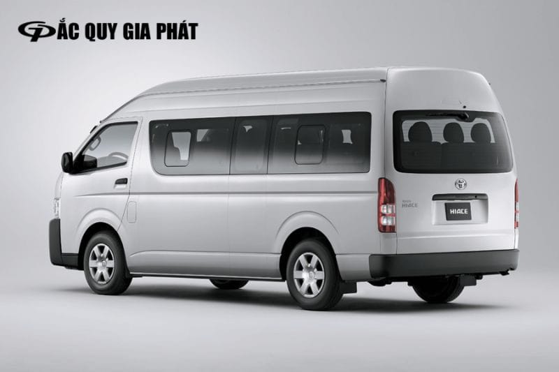 Hình ảnh xe Toyota Hiace 16 chỗ với thiết kế tối ưu kích thước