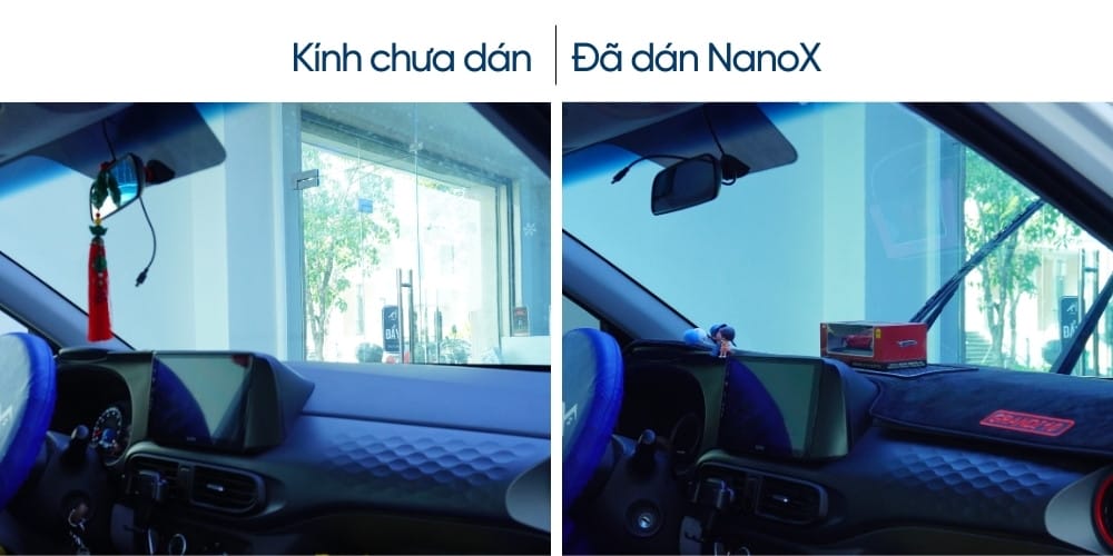 Hoàn thiện dán phim cách nhiệt kính lái, đảm bảo tầm nhìn rõ nét