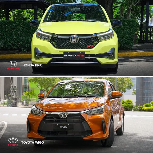 Honda Brio phiên bản RS với thiết kế đầu xe thể thao, đèn pha LED và lưới tản nhiệt được tinh chỉnh.