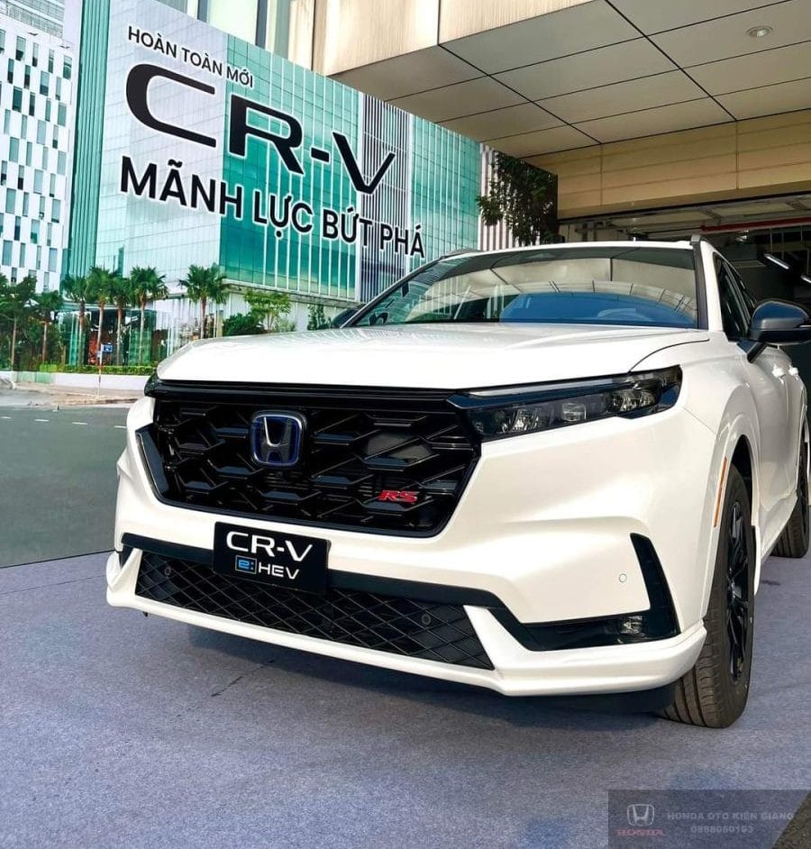 Honda CRV 7 chỗ màu trắng ngọc trai nổi bật