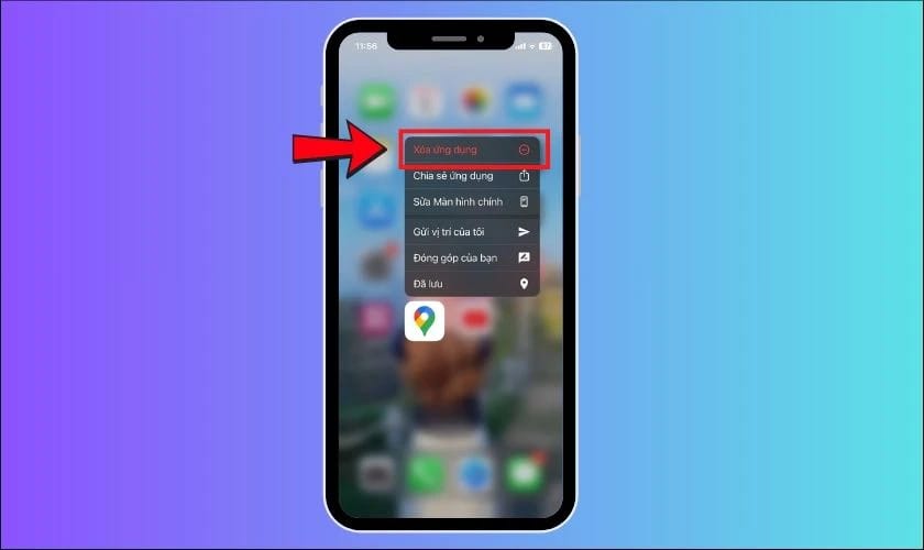 Hướng dẫn xóa ứng dụng Google Maps trên màn hình điện thoại