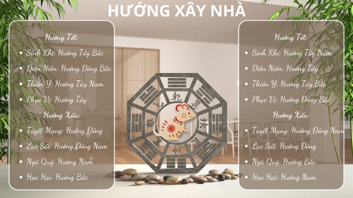 Hướng nhà hợp với 1984 là mệnh gì