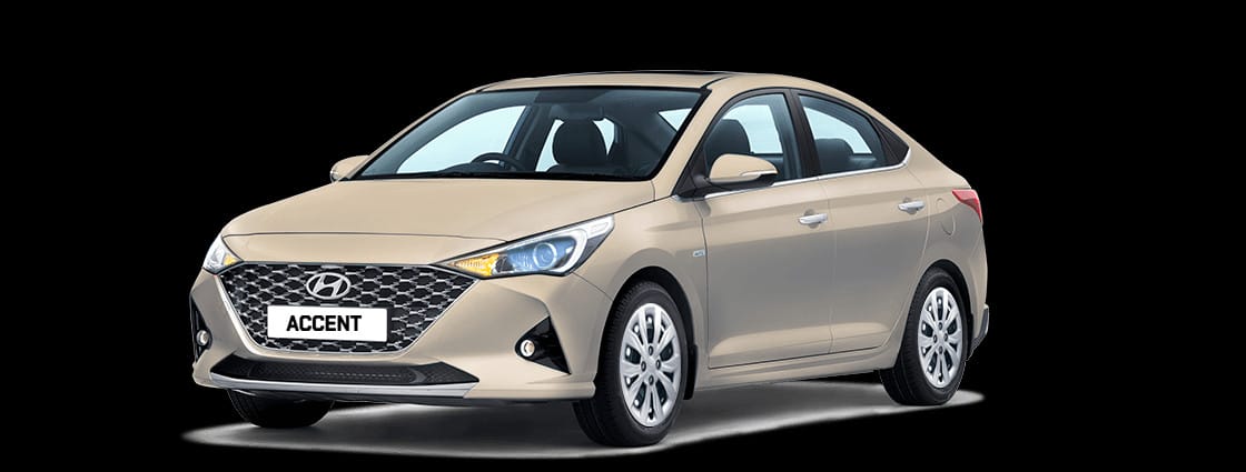 Hyundai Accent màu vàng be, khoe dáng vẻ thanh lịch và kích thước xe Accent cân đối