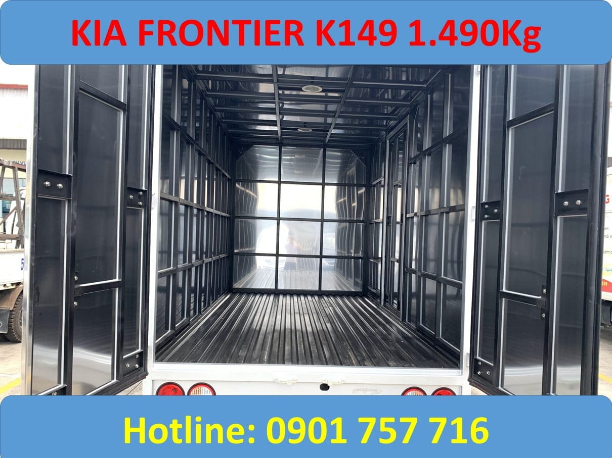 Kết cấu thùng xe tải Kia 1.4 tấn mới