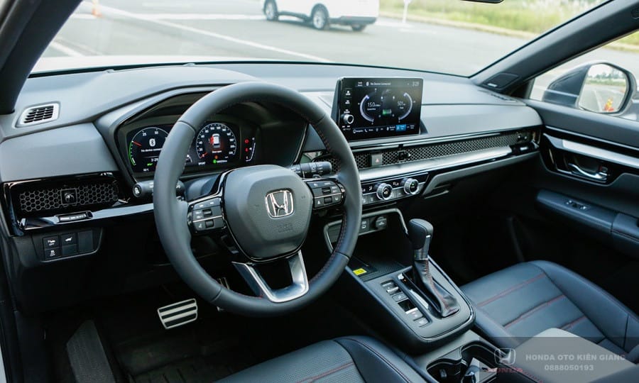 Khoang lái hiện đại của Honda CRV 7 chỗ