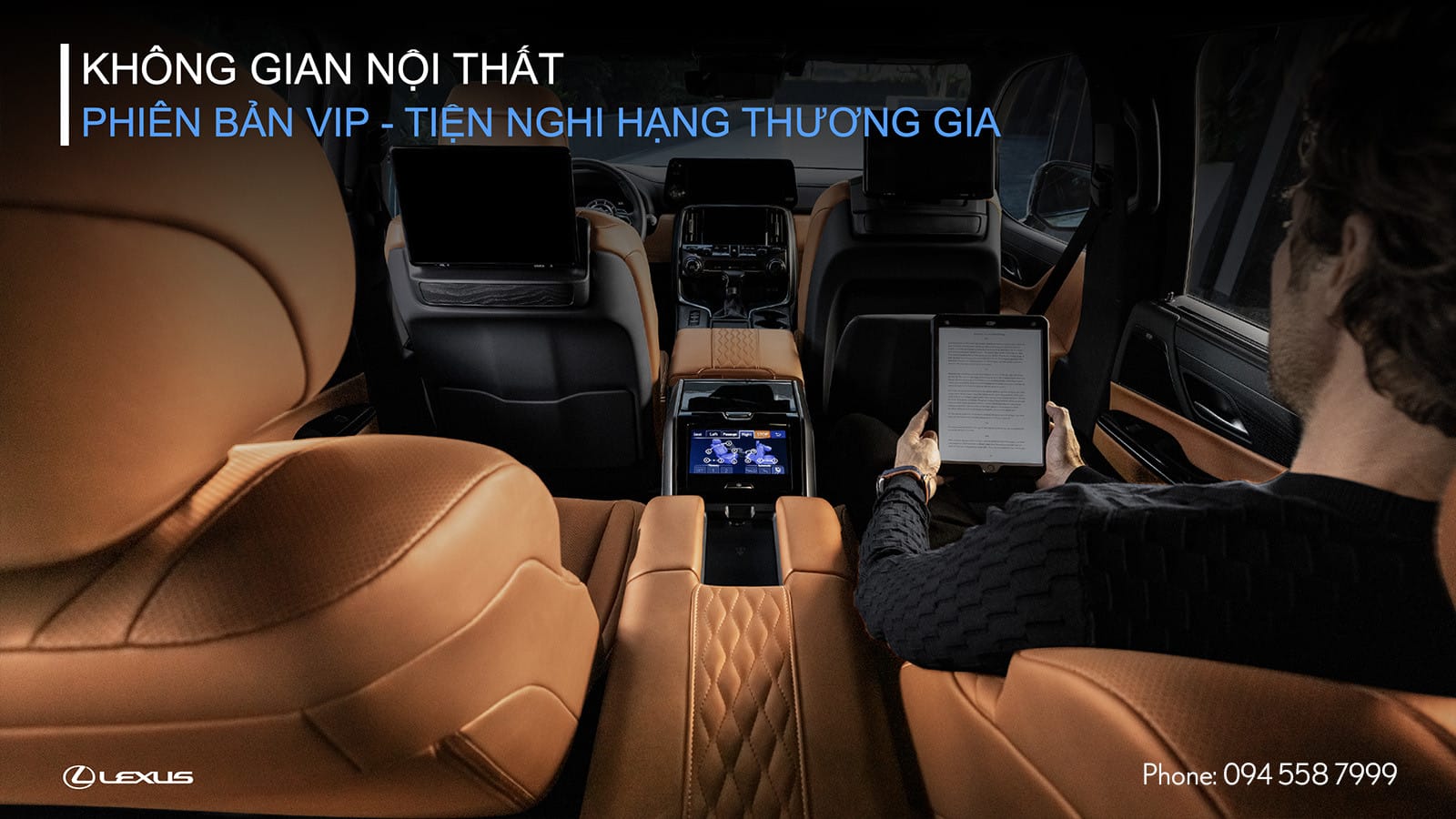 Khoang nội thất đẳng cấp trên phiên bản VIP của Lexus LX 600