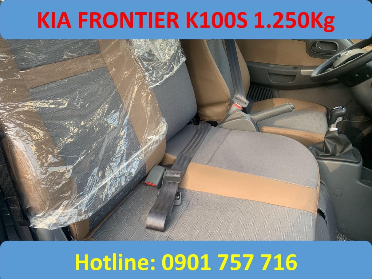 Khoang nội thất tiện nghi của xe tải KIA 1.25 tấn, mang lại sự thoải mái