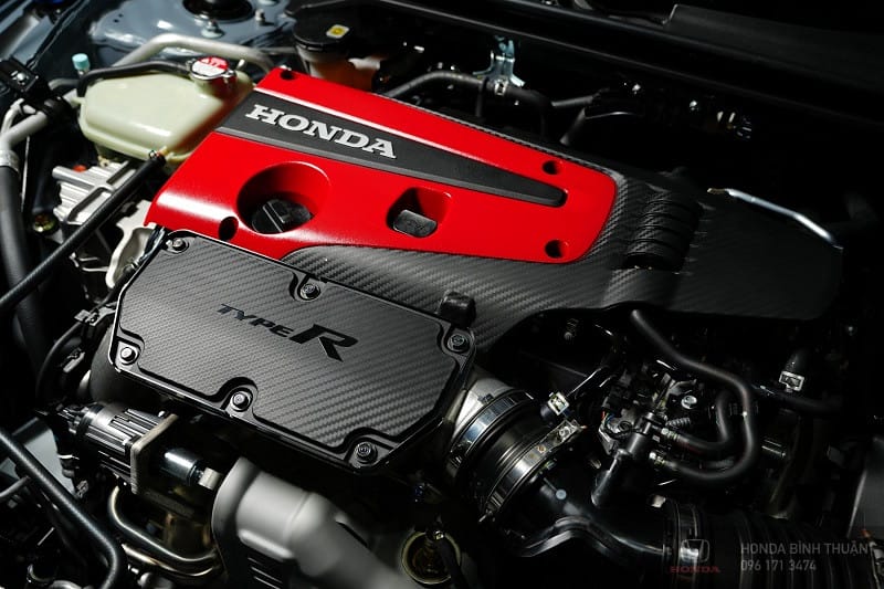 Khối động cơ 2.0L VTEC TURBO mạnh mẽ của Honda Civic Type R 2023