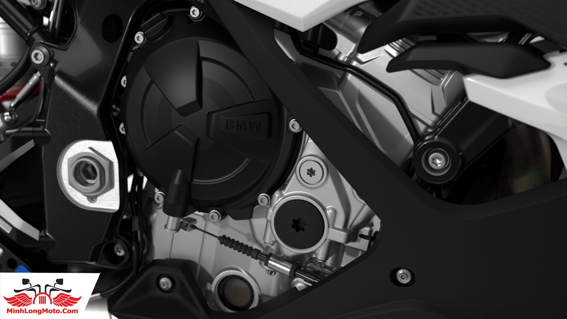Khối động cơ 4 xi-lanh mạnh mẽ của BMW S1000RR 2025 với công nghệ ShiftCam