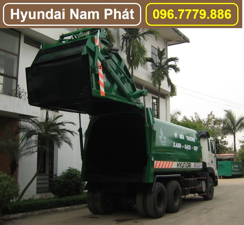 Khối động cơ mạnh mẽ của xe tải chở rác Hyundai HD260