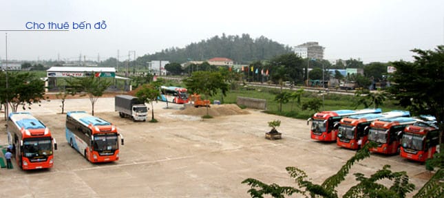 Khu vực cho thuê bến đỗ tại các trạm Chín Nghĩa