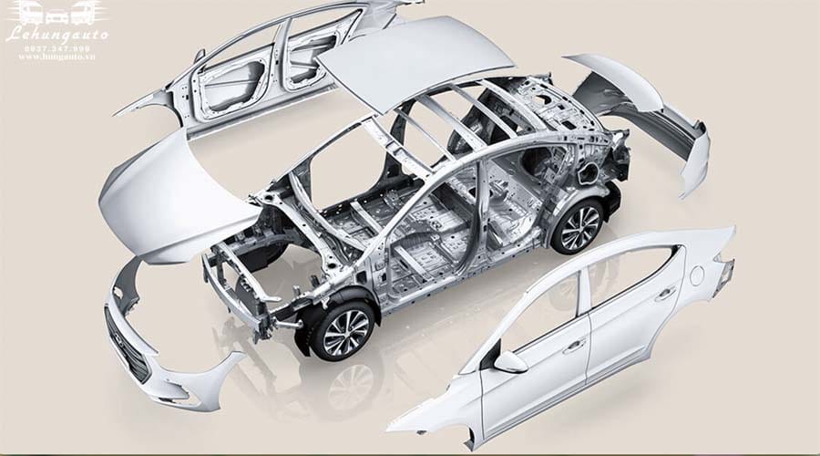 Khung gầm chắc chắn của Hyundai Accent 2022 bản đặc biệt