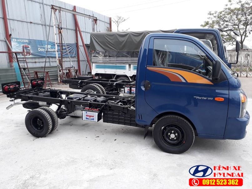 Khung gầm chắc chắn của xe tải 1.5 tấn Hyundai Porter 150 H150