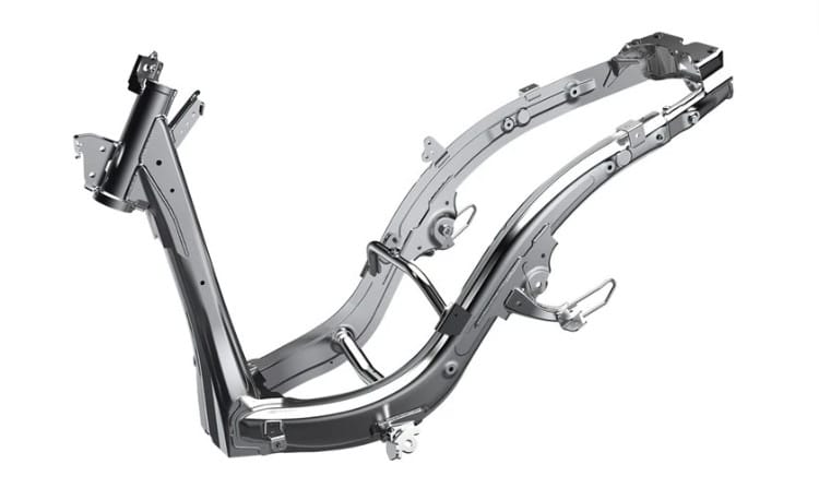 Khung xe eSAF dập laser của Honda SH 125i