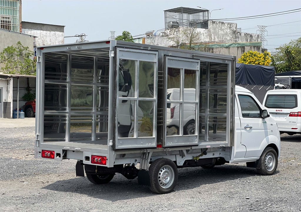 Kích thước lòng thùng xe tải SRM T35 thùng kín