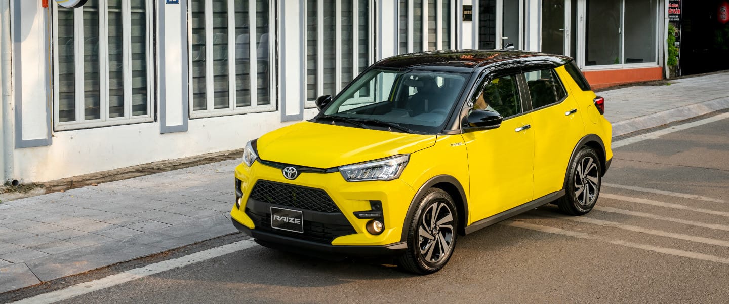 Kích thước xe Toyota Raize tạo nên thiết kế ngoại thất trẻ trung năng động