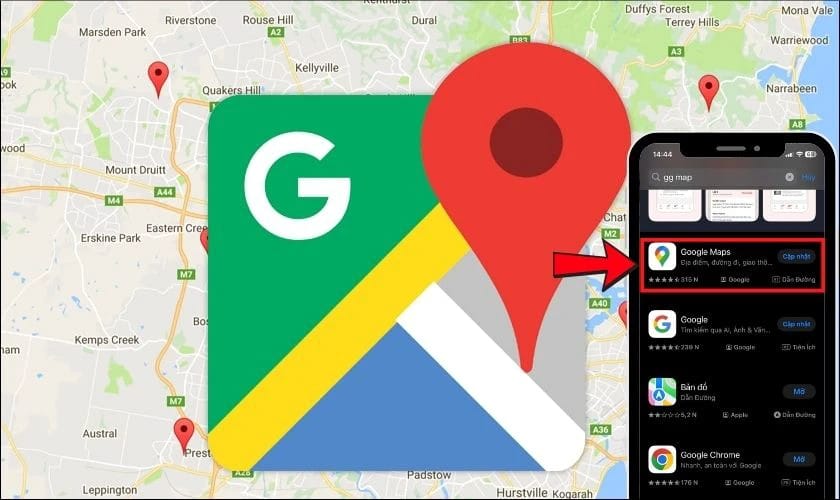 Kiểm tra và cập nhật phiên bản mới nhất của Google Maps.