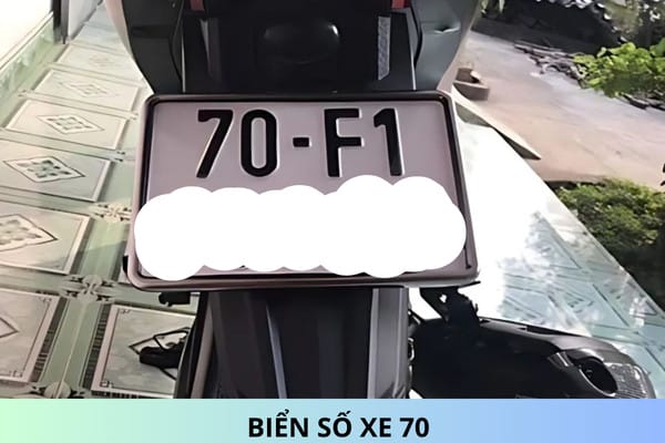 Ký hiệu biển số xe 70 là của tỉnh Tây Ninh