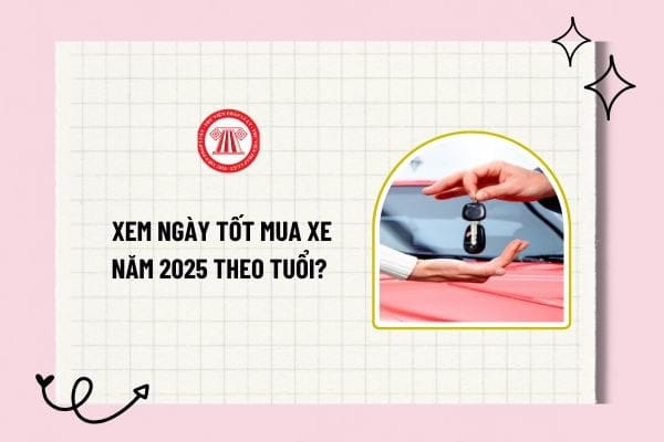 Lịch xem ngày tốt mua xe ô tô, xe máy, xe tải van năm 2025 để rước lộc