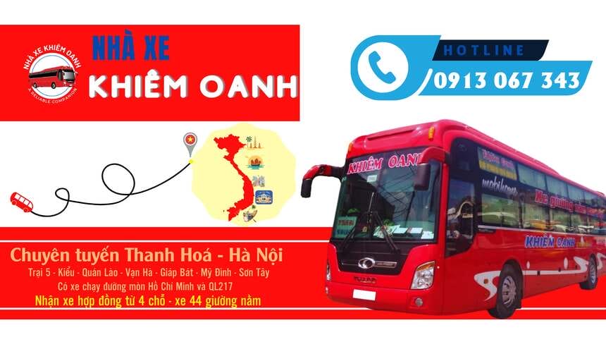 Liên hệ đặt vé tại nhà xe Khiêm Oanh