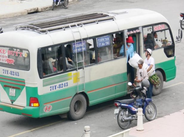 Lộ trình di chuyển của xe buýt Bến Tre Thạnh Phú trên tuyến đường