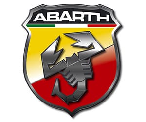 Logo Abarth với hình bọ cạp trên nền màu Ý