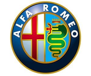 Logo Alfa Romeo - Chữ thập đỏ và rắn xanh khổng lồ