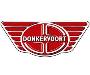 Logo Donkervoort với cánh chim bao bọc