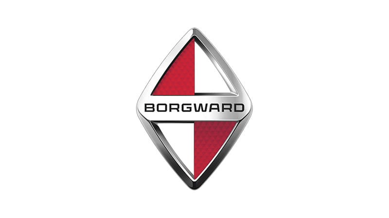 Logo hãng xe ô tô đức Borgward với biểu tượng hình thoi màu bạc