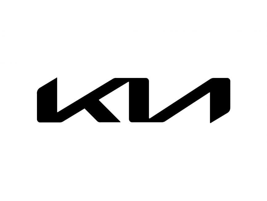 Logo Kia với thiết kế chữ cái K, I, A liền mạch, biểu tượng của sự vươn lên và phát triển toàn cầu