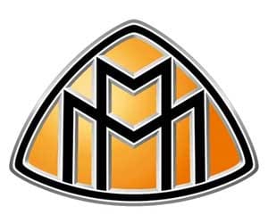 Logo Maybach với chữ M đôi lồng vào nhau