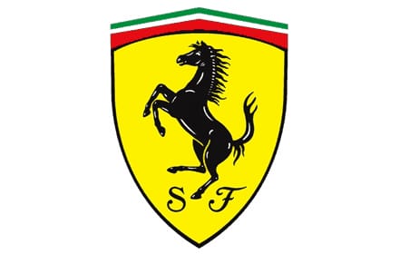 Logo thương hiệu Ferrari - một trong các hãng xe ô tô thể thao đình đám trên thế giới