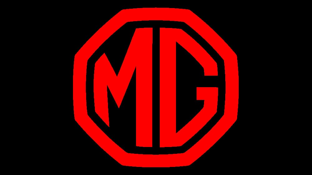 Logo thương hiệu MG nổi bật, đại diện cho xe MG 5 chỗ tại Việt Nam