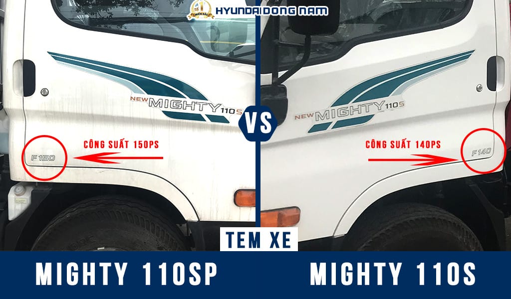 Logo và Tem xe tải Hyundai 110SP