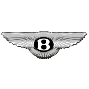 Logo xe Bentley, chữ B với đôi cánh - xe logo con hổ