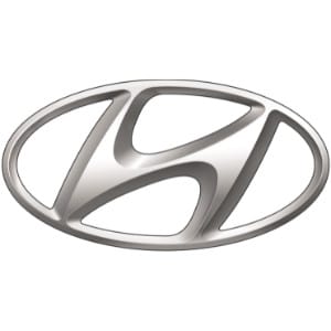 Logo xe Hyundai, chữ H cách điệu và hình hai người bắt tay - xe logo con hổ
