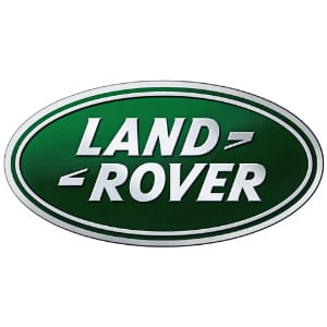 Logo xe Land Rover, tên thương hiệu trên hình elip xanh - xe logo con hổ
