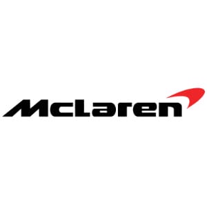 Logo Xe Mclaren, tên thương hiệu và mũi tên hướng lên - xe logo con hổ