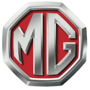 Logo xe MG, chữ MG trong hình bát giác - xe logo con hổ