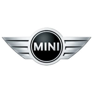 Logo xe Mini, đôi cánh bao quanh tên thương hiệu - xe logo con hổ