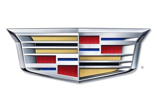 Logo xe ô tô Cadillac, huy hiệu vương miện và vòng nguyệt quế - xe logo con hổ