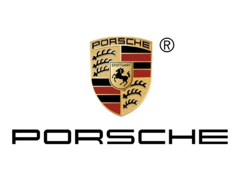 Logo xe ô tô Porsche, ngựa tung vó và huy hiệu Württemberg - xe logo con hổ