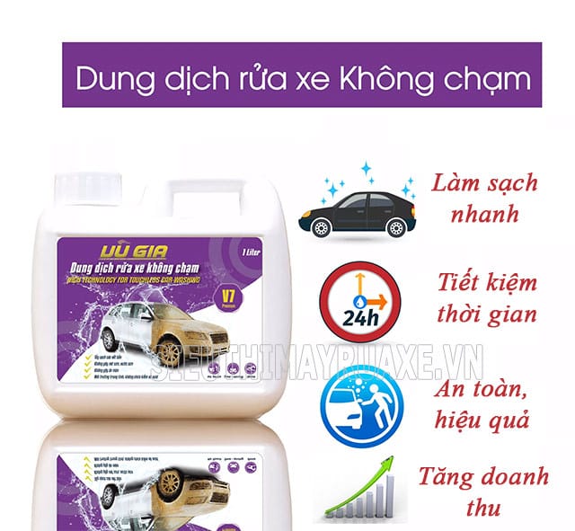 Lợi ích khi sử dụng dung dịch rửa xe không chạm chuyên nghiệp