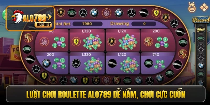 Luật chơi roulette Alo789 dễ nắm, chơi cực cuốn
