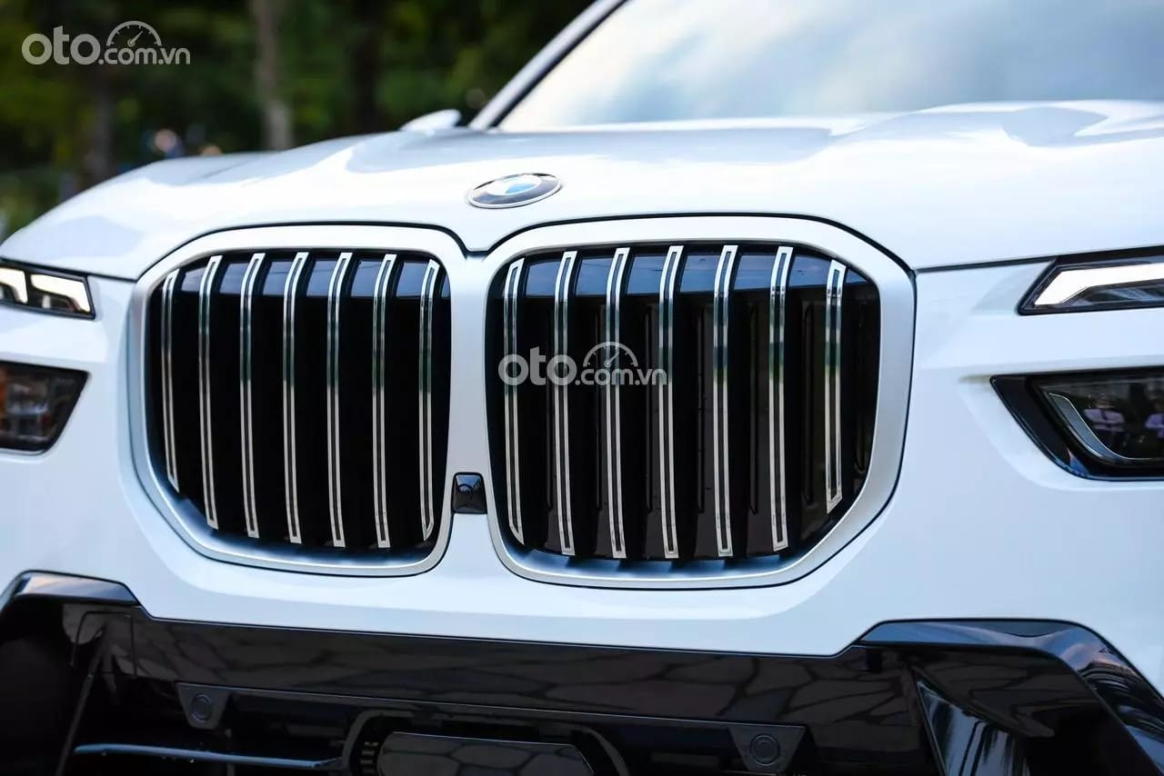 Lưới tản nhiệt hình quả thận BMW Kidney Grille tích hợp đèn chiếu sáng, biểu tượng đặc trưng của BMW X7.