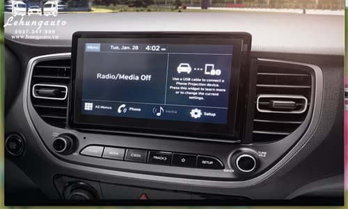 Màn hình cảm ứng 8 inch trên Hyundai Accent 2022 bản đặc biệt